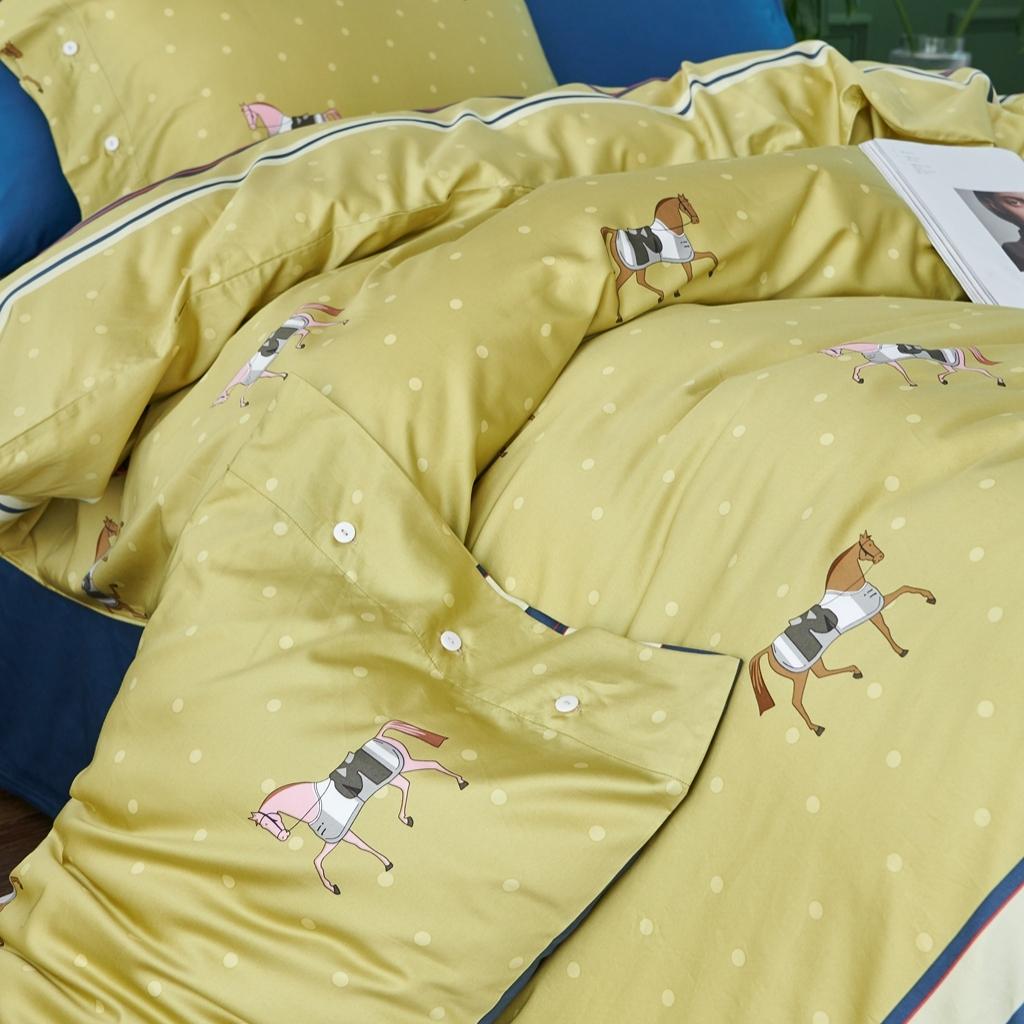 91家纺网 家纺一手货源 找家纺 优然居2020新款60S长绒棉活性印花四件套 巴鲁玛