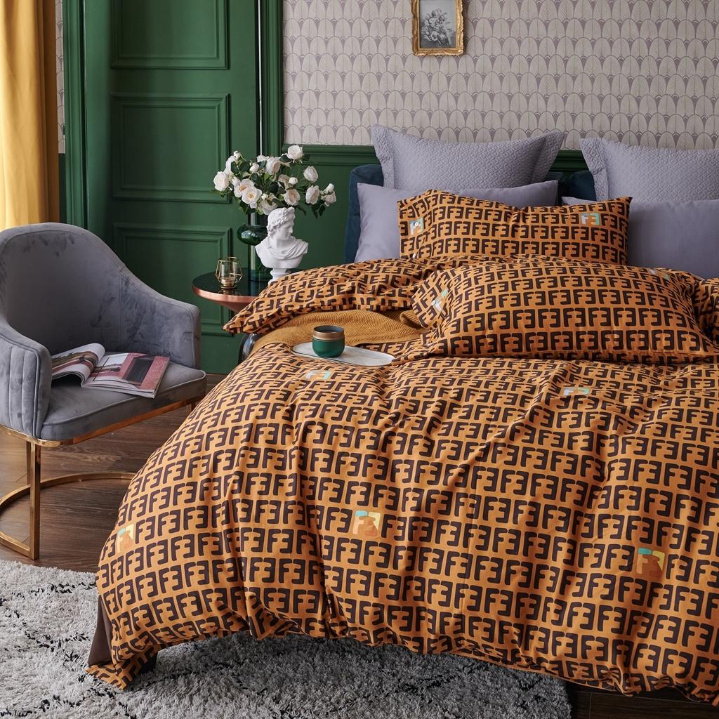 91家纺网 家纺一手货源 找家纺 优然居2020新款60S长绒棉活性印花四件套 米拉达