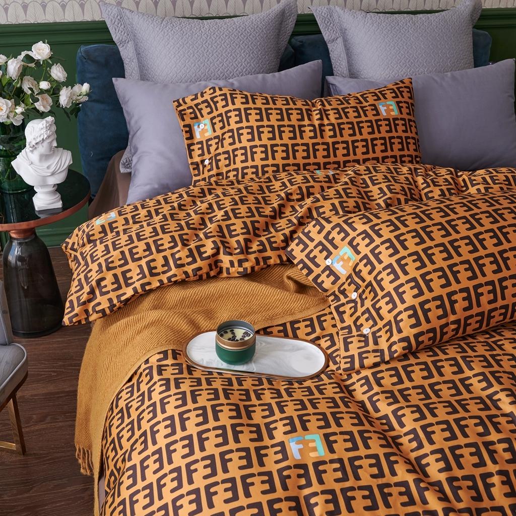 91家纺网 家纺一手货源 找家纺 优然居2020新款60S长绒棉活性印花四件套 米拉达