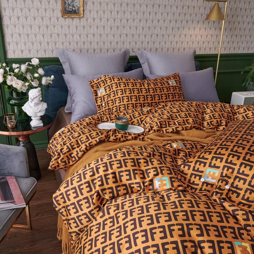 91家纺网 家纺一手货源 找家纺 优然居2020新款60S长绒棉活性印花四件套 米拉达