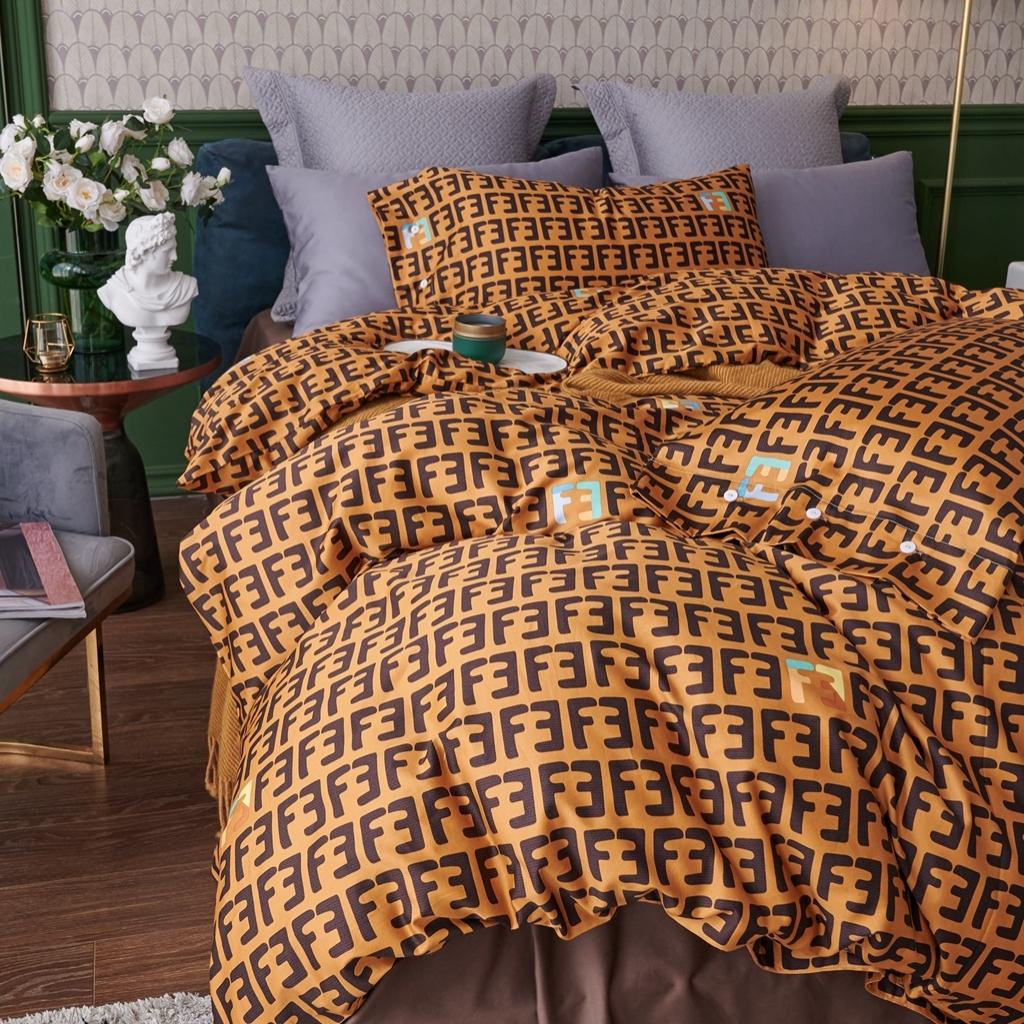 91家纺网 家纺一手货源 找家纺 优然居2020新款60S长绒棉活性印花四件套 米拉达