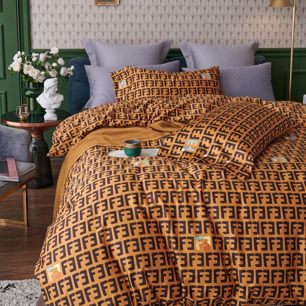 91家纺网 家纺一手货源 找家纺 优然居2020新款60S长绒棉活性印花四件套 米拉达