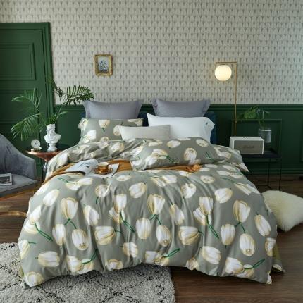 优然居2020新款60S长绒棉活性印花四件套 浦路斯