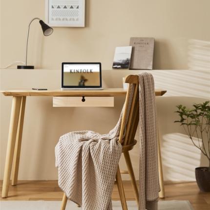 91家纺网 家纺一手货源 找家纺 （总）暖绵绵 新品上架戴维雅单层华夫格针织毯毯子盖毯软装搭毯