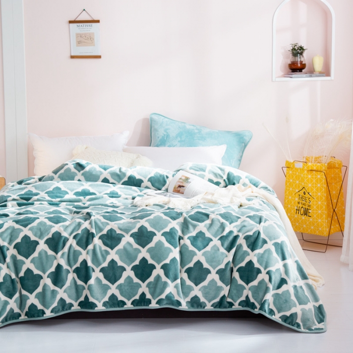 91家纺网 家纺一手货源 找家纺 总来菲毛毯25新款270克毛毯印花加厚珊瑚绒毯子柔软法兰绒休闲毯汇总