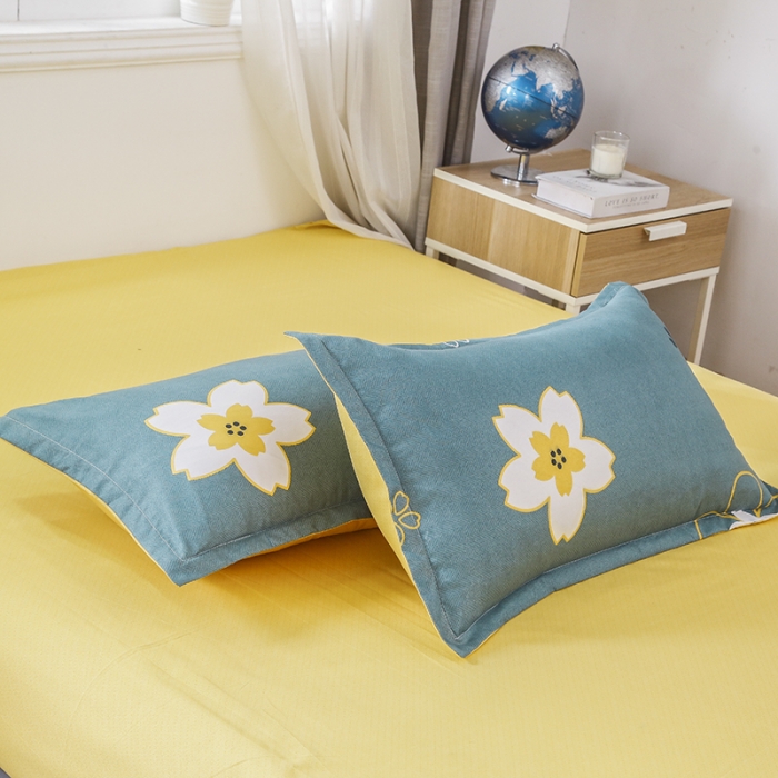 91家纺网 家纺一手货源 找家纺 梦卓家纺 芦荟棉活性印花四件套 花香物语