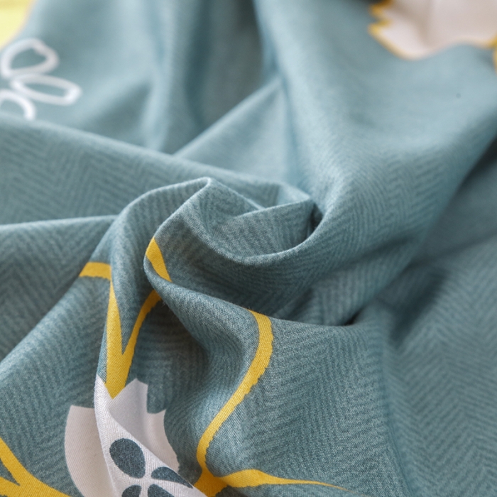 91家纺网 家纺一手货源 找家纺 梦卓家纺 芦荟棉活性印花四件套 花香物语