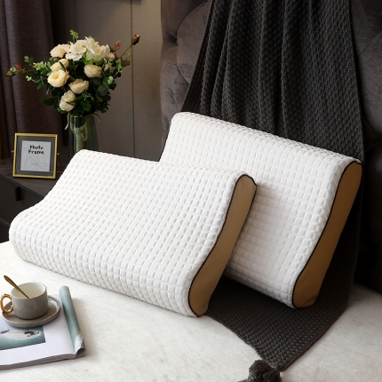 91家纺网 家纺一手货源 找家纺 2025泰国天然乳胶枕头枕芯按摩曲线波浪枕头