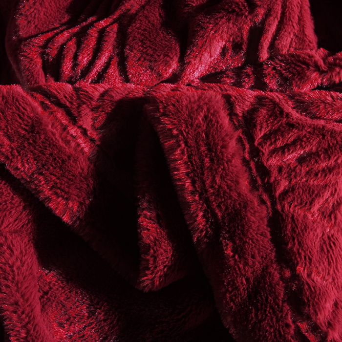 91家纺网 家纺一手货源 找家纺 (总） 卡奥 2021纯色貂皮毯子加厚仿皮草盖毯银狐绒毛毯