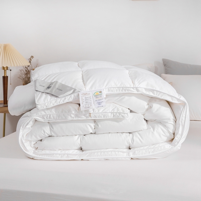 91家纺网 家纺一手货源 找家纺 （总）俏企鹅 2025新款立体叠花面包羽绒被