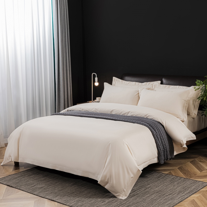 91家纺网 家纺一手货源 找家纺 总 2023酒店宾馆民宿布草套件裸棉原棉四件套 