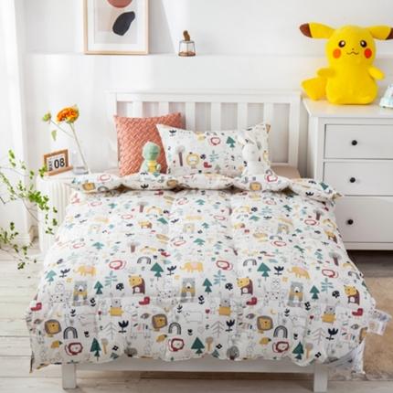 91家纺网 家纺一手货源 找家纺 俏企鹅 2025新款卡通儿童羽绒被 卡通乐园