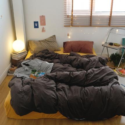 91家纺网 家纺一手货源 找家纺 （总）例外 天鹅绒HD混搭四件套