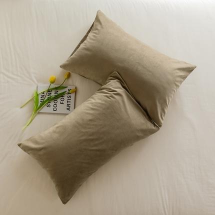 91家纺网 家纺一手货源 找家纺 （总）例外 15色良品天鹅绒单枕套一对棚拍图
