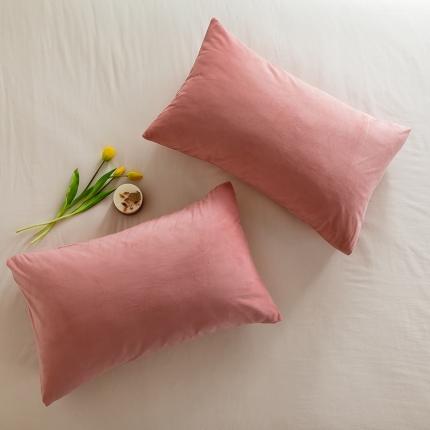 91家纺网 家纺一手货源 找家纺 （总）例外 15色良品天鹅绒单枕套一对棚拍图