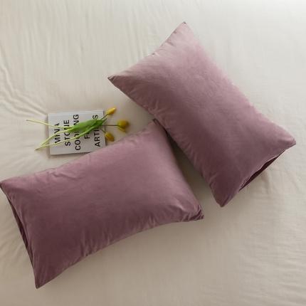 91家纺网 家纺一手货源 找家纺 （总）例外 15色良品天鹅绒单枕套一对棚拍图