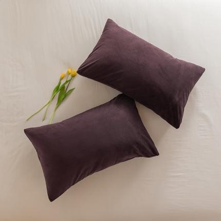 91家纺网 家纺一手货源 找家纺 （总）例外 15色良品天鹅绒单枕套一对棚拍图