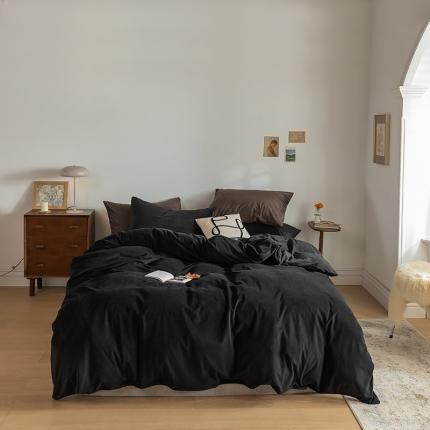 91家纺网 家纺一手货源 找家纺 （总）例外 15色良品天鹅绒四件套棚拍图