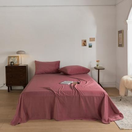 91家纺网 家纺一手货源 找家纺 （总）例外 15色良品天鹅绒单床单棚拍图