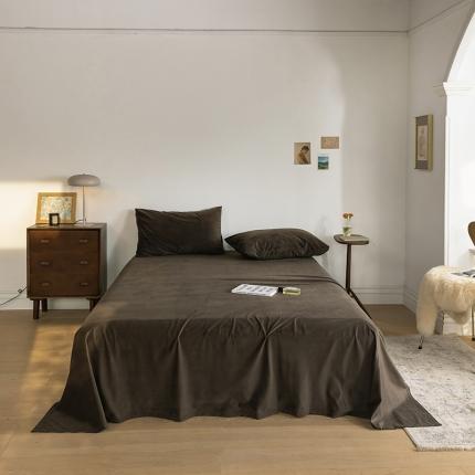 91家纺网 家纺一手货源 找家纺 （总）例外 15色良品天鹅绒单床单棚拍图