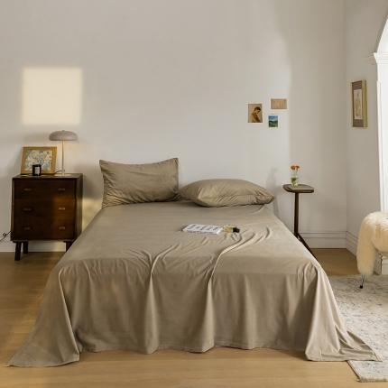 91家纺网 家纺一手货源 找家纺 （总）例外 15色良品天鹅绒单床单棚拍图