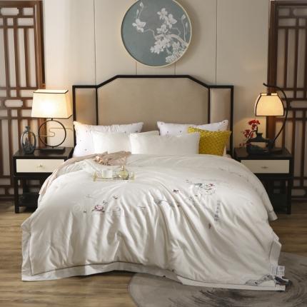 91家纺网 家纺一手货源 找家纺 （总）匠心 2020新款天丝棉绣花蚕丝被