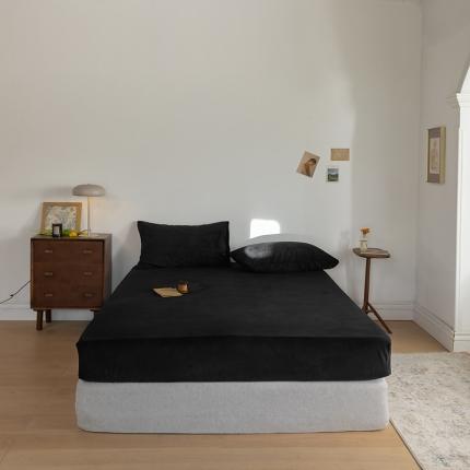 91家纺网 家纺一手货源 找家纺 （总）例外 15色良品天鹅绒单床笠棚拍图