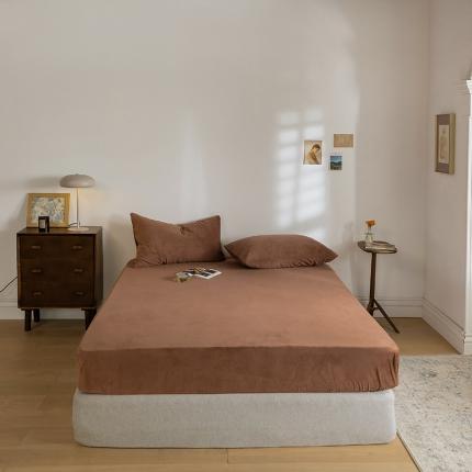 91家纺网 家纺一手货源 找家纺 （总）例外 15色良品天鹅绒单床笠棚拍图