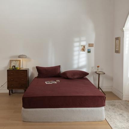 91家纺网 家纺一手货源 找家纺 （总）例外 15色良品天鹅绒单床笠棚拍图