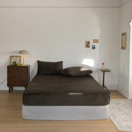 91家纺网 家纺一手货源 找家纺 （总）例外 15色良品天鹅绒单床笠棚拍图