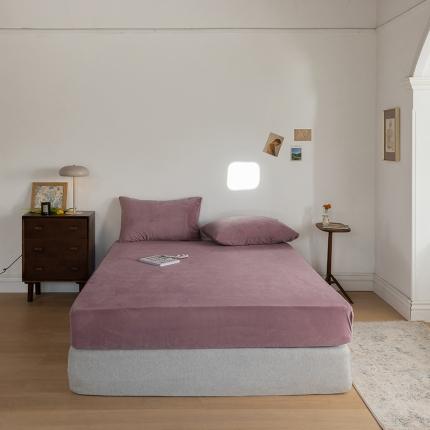 91家纺网 家纺一手货源 找家纺 （总）例外 15色良品天鹅绒单床笠棚拍图