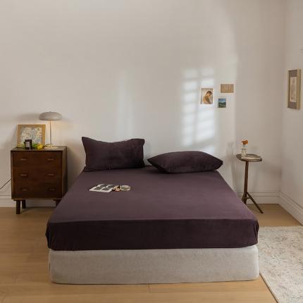 91家纺网 家纺一手货源 找家纺 （总）例外 15色良品天鹅绒单床笠棚拍图