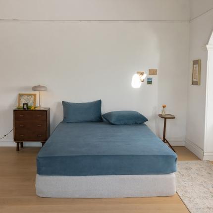 91家纺网 家纺一手货源 找家纺 （总）例外 15色良品天鹅绒单床笠棚拍图