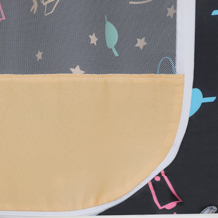 91家纺网 家纺一手货源 找家纺 新太阳2022新款新款学生宿舍免安装遮光蚊帐天空系列 外太空