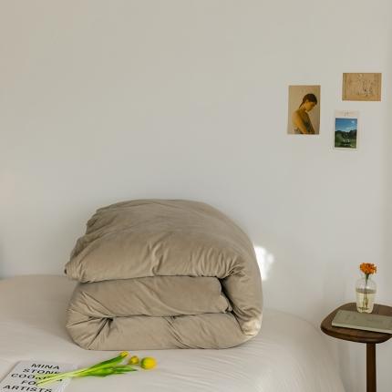 91家纺网 家纺一手货源 找家纺 （总）例外 15色良品天鹅绒单被套棚拍图