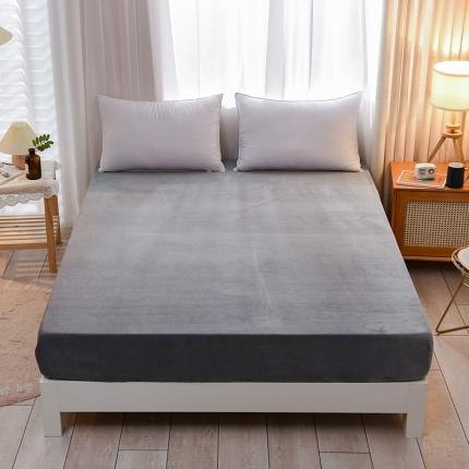 91家纺网 家纺一手货源 找家纺 （总）KA 2022冬季新款加厚保暖牛奶水晶法莱绒单床笠