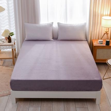 91家纺网 家纺一手货源 找家纺 （总）KA 2022冬季新款加厚保暖牛奶水晶法莱绒单床笠