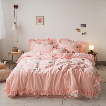 91家纺网 家纺一手货源 找家纺 （总） 淑女公社 2020新款秋冬毛巾绣13色四件套