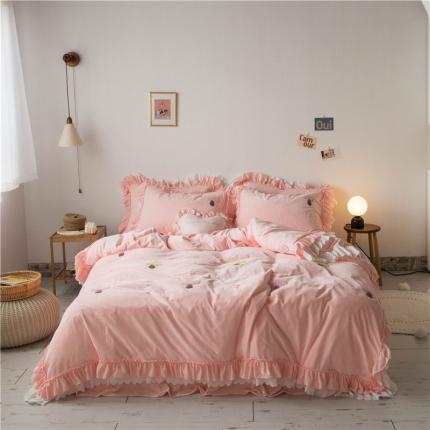 91家纺网 家纺一手货源 找家纺 （总） 淑女公社 2020新款秋冬毛巾绣13色四件套