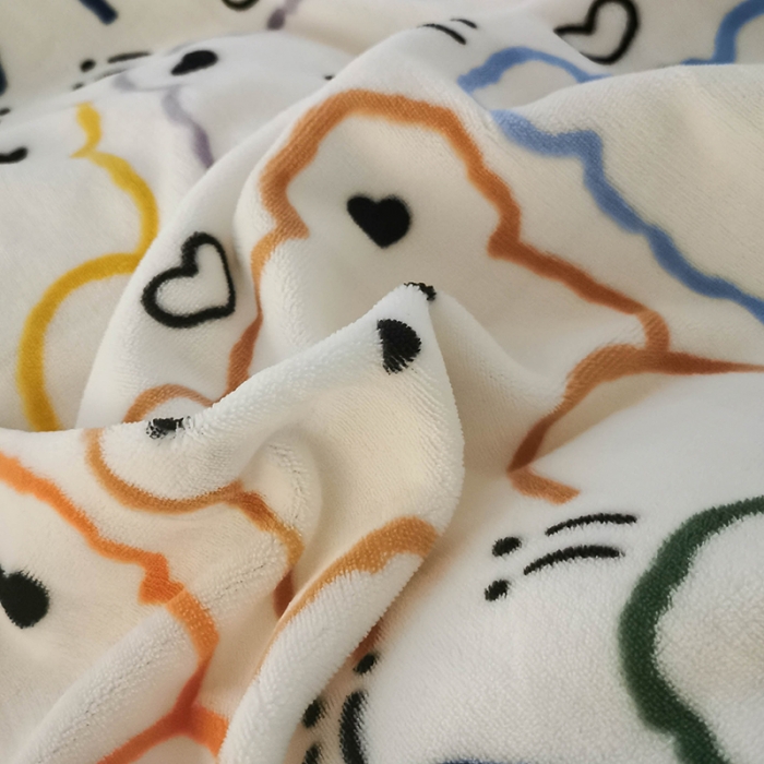 91家纺网 家纺一手货源 找家纺 HL原创 2020新款牛奶绒四件套 笨笨熊