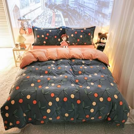 HL原创 2020新款牛奶绒四件套 暖冬