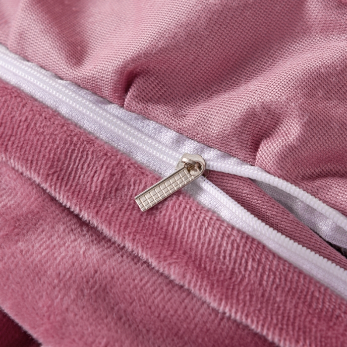 91家纺网 家纺一手货源 找家纺 唐人居 2025新款宝宝绒毛巾绣雏菊系列四件套雏菊物语-豆沙