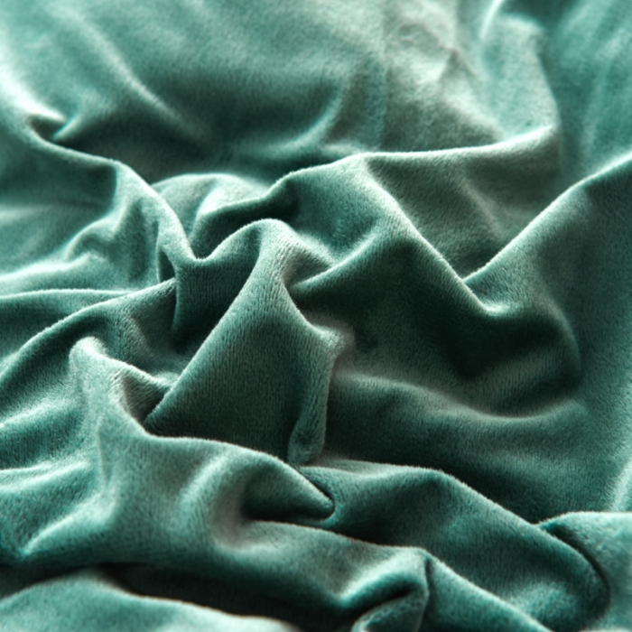 91家纺网 家纺一手货源 找家纺 唐人居 2025新款宝宝绒毛巾绣雏菊系列四件套雏菊物语-墨绿