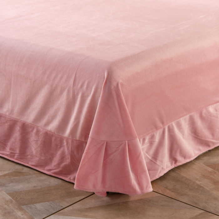 91家纺网 家纺一手货源 找家纺 唐人居 2025新款宝宝绒毛巾绣雏菊系列四件套雏菊物语-玉色