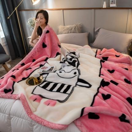 炣炣 2020新款拉舍尔经编毛毯休闲毯盖毯毯子 企鹅