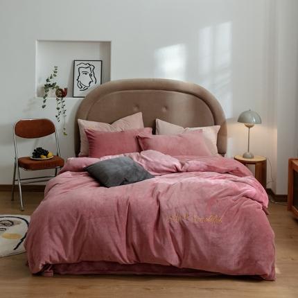 91家纺网 家纺一手货源 找家纺 （总） 寐眠 2020新款牛奶绒四件套