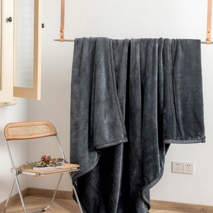 91家纺网 家纺一手货源 找家纺 寐眠 2020新款法莱绒毛毯 深灰