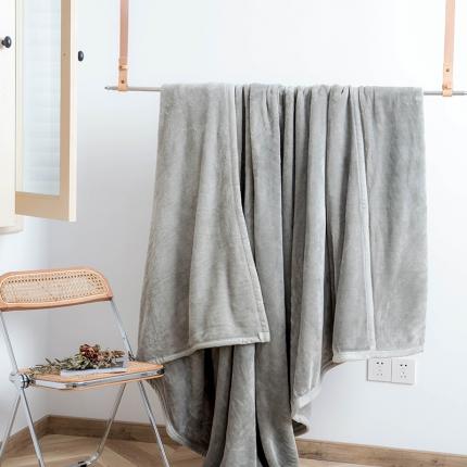 91家纺网 家纺一手货源 找家纺 寐眠 2020新款法莱绒毛毯 银灰