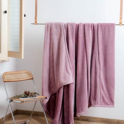 91家纺网 家纺一手货源 找家纺 寐眠 2020新款法莱绒毛毯 紫色
