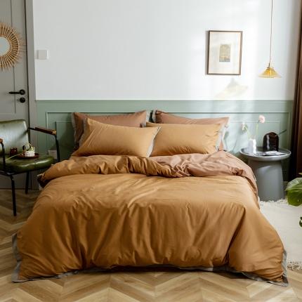 91家纺网 家纺一手货源 找家纺 （总） 寐眠 2020新款40s长绒棉纯色四件套